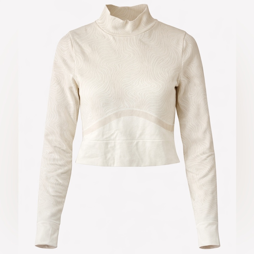 NWT Women’s Large | Sage Collective | Ivory Cream Mock Neck Long Sleeve Top